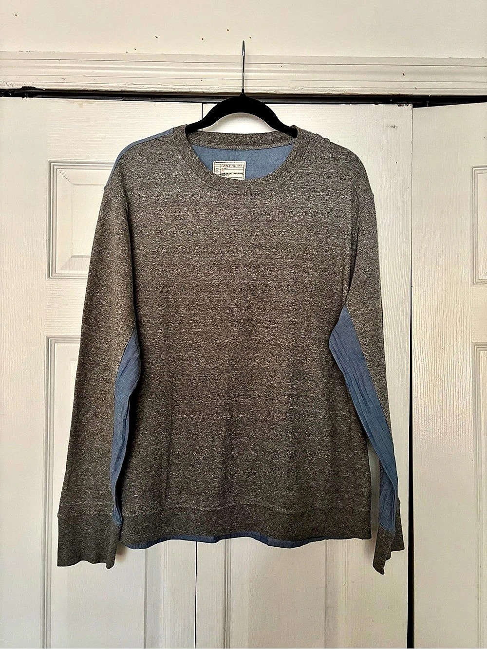 Current/Elliott The Duo Sweatshirt Size 3 Dark Heather Grey Blue Mixed Media
Lon